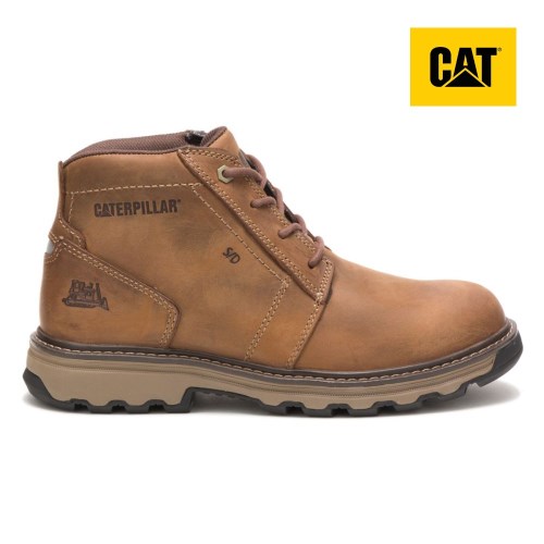 CAT Parker Men's Work Boots Dark Beige (AU J-091) Australia